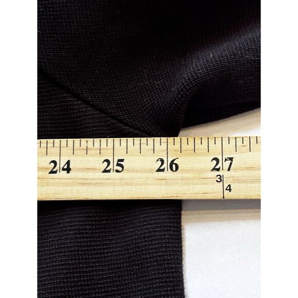 Calvin Klein Open Front Long Cardigan 2X Gray Purple Black Color Block Stripes - Picture 8 of 11